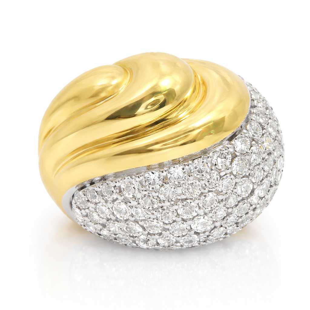 0.97CT Diamond Ring 14k Yellow Gold