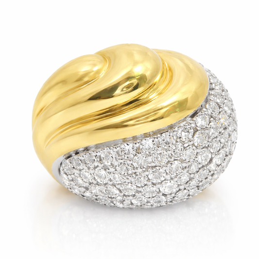 0.97CT Diamond Ring 14k Yellow Gold