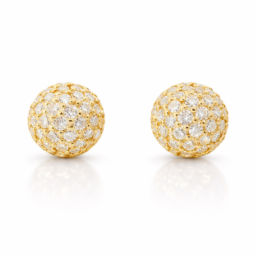 0.54CT Diamond 14k Yellow Gold Earring