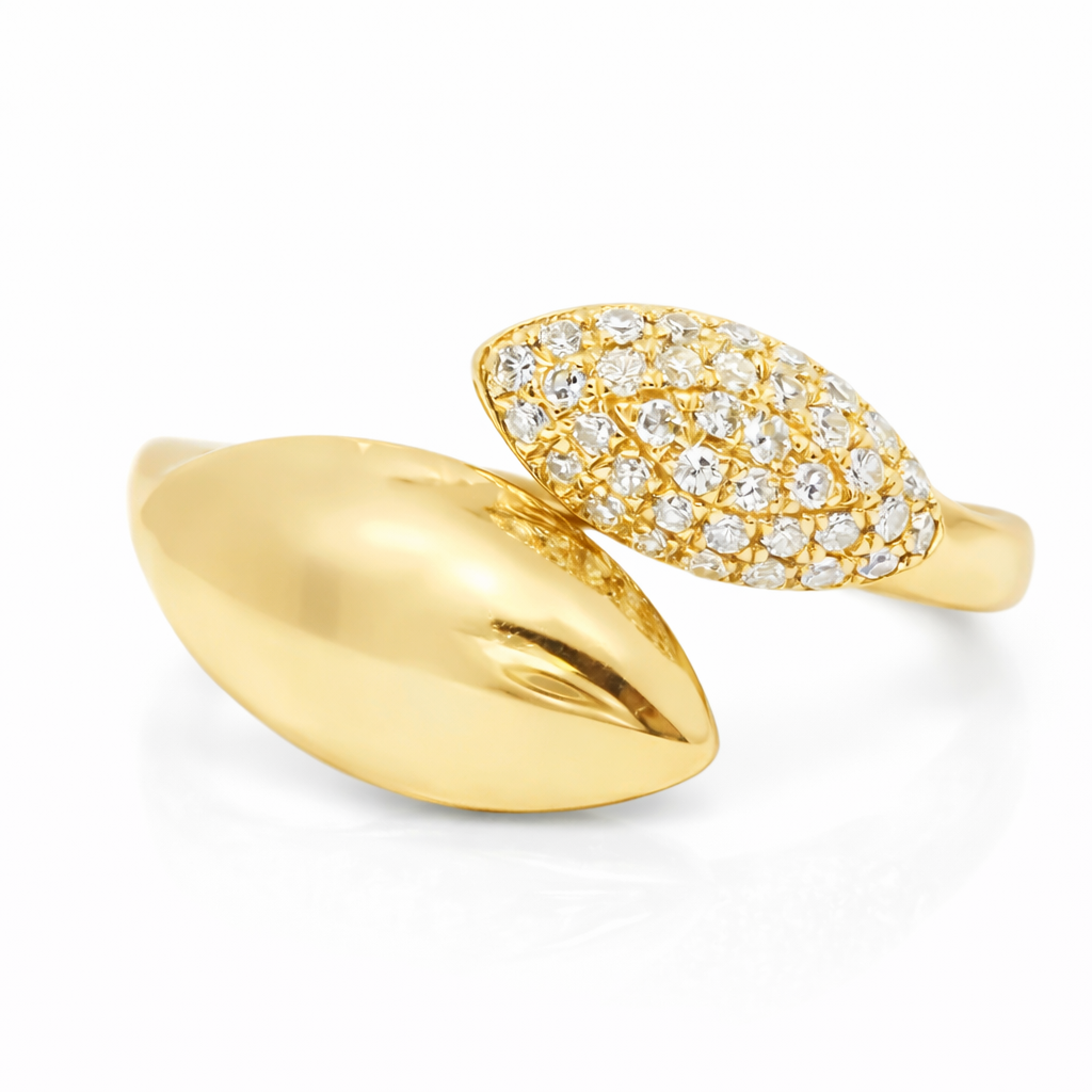 0.13CT Diamond Ring 14k Yellow Gold