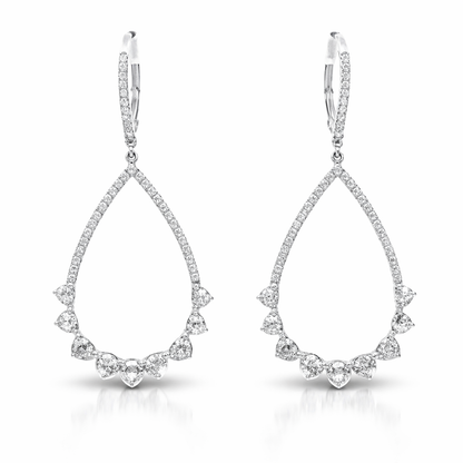 1.03Ct Diamond Earring 14k White Gold
