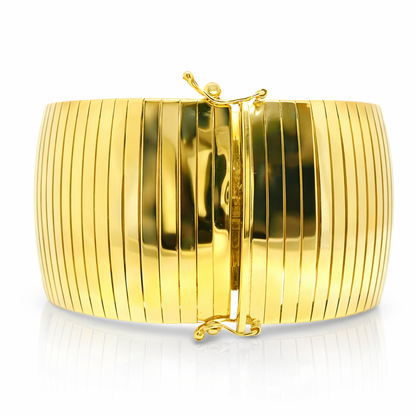 1.81CT Diamond Bangle 14k Yellow Gold