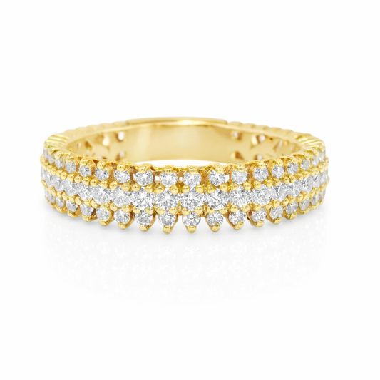 1.12CT Diamond Ring 14k Yellow Gold