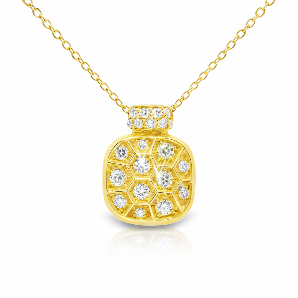 0.29Ct Diamond Pendant 14k Yellow Gold