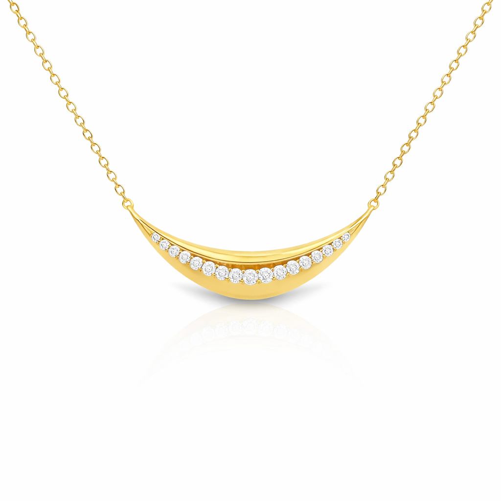 0.27CT Diamond Pendant 14k Yellow Gold