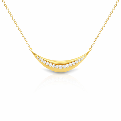 0.27CT Diamond Pendant 14k Yellow Gold