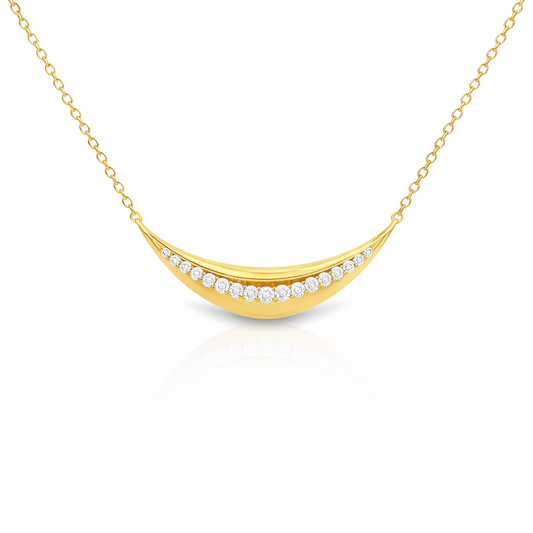 0.27CT Diamond Pendant 14k Yellow Gold