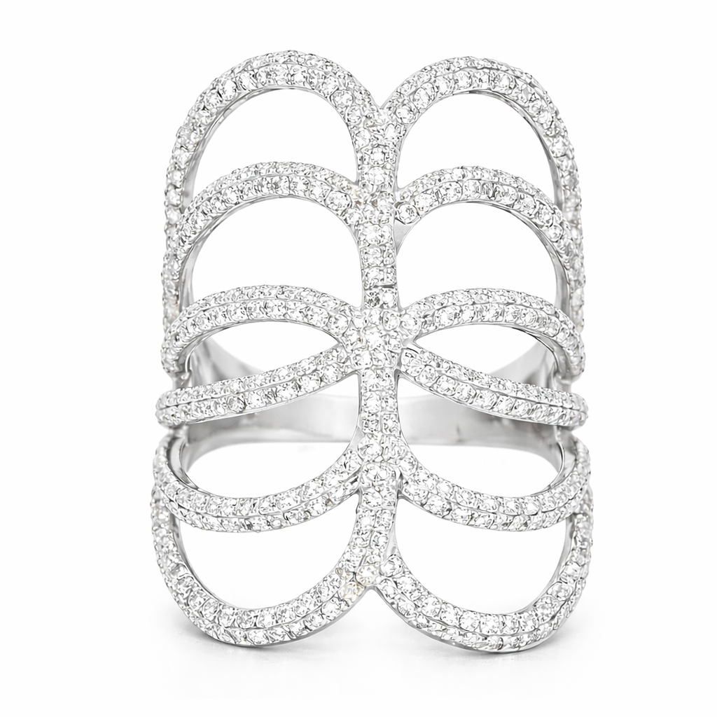 1.00CT Diamond Ring 18k White Gold