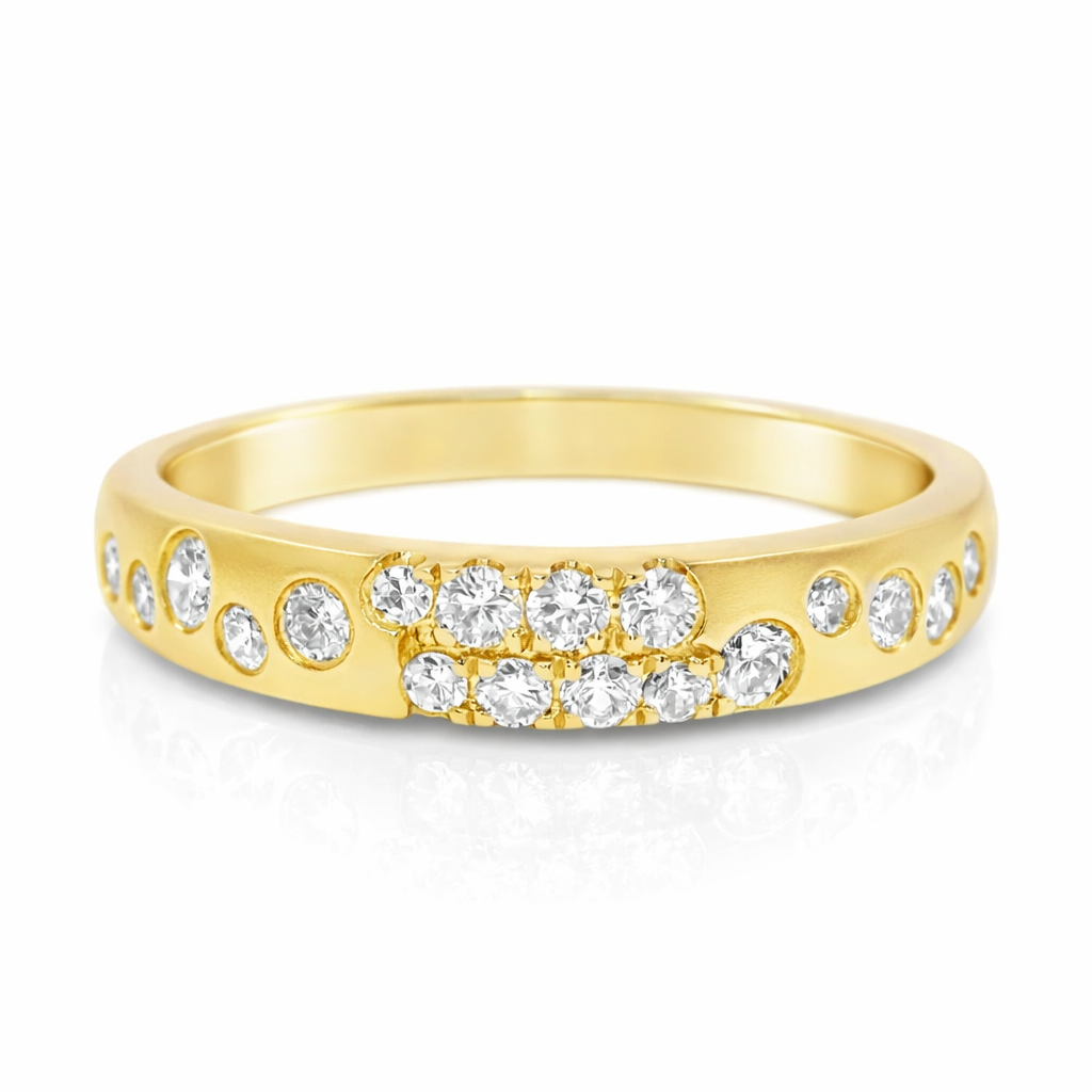 0.29CT Diamond Ring 14k Yellow Gold