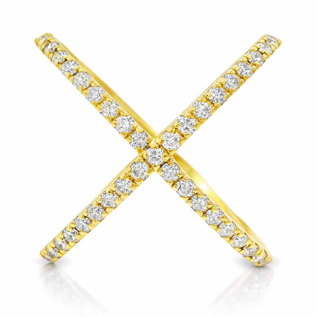 0.63CT Diamond Ring 14K Yellow Gold