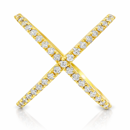 0.63CT Diamond Ring 14K Yellow Gold