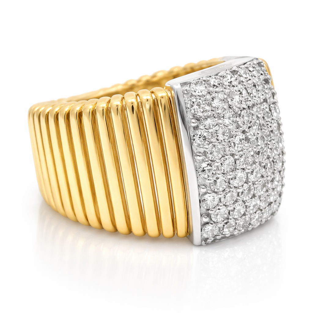 0.73CT Diamond Ring 14k Yellow Gold