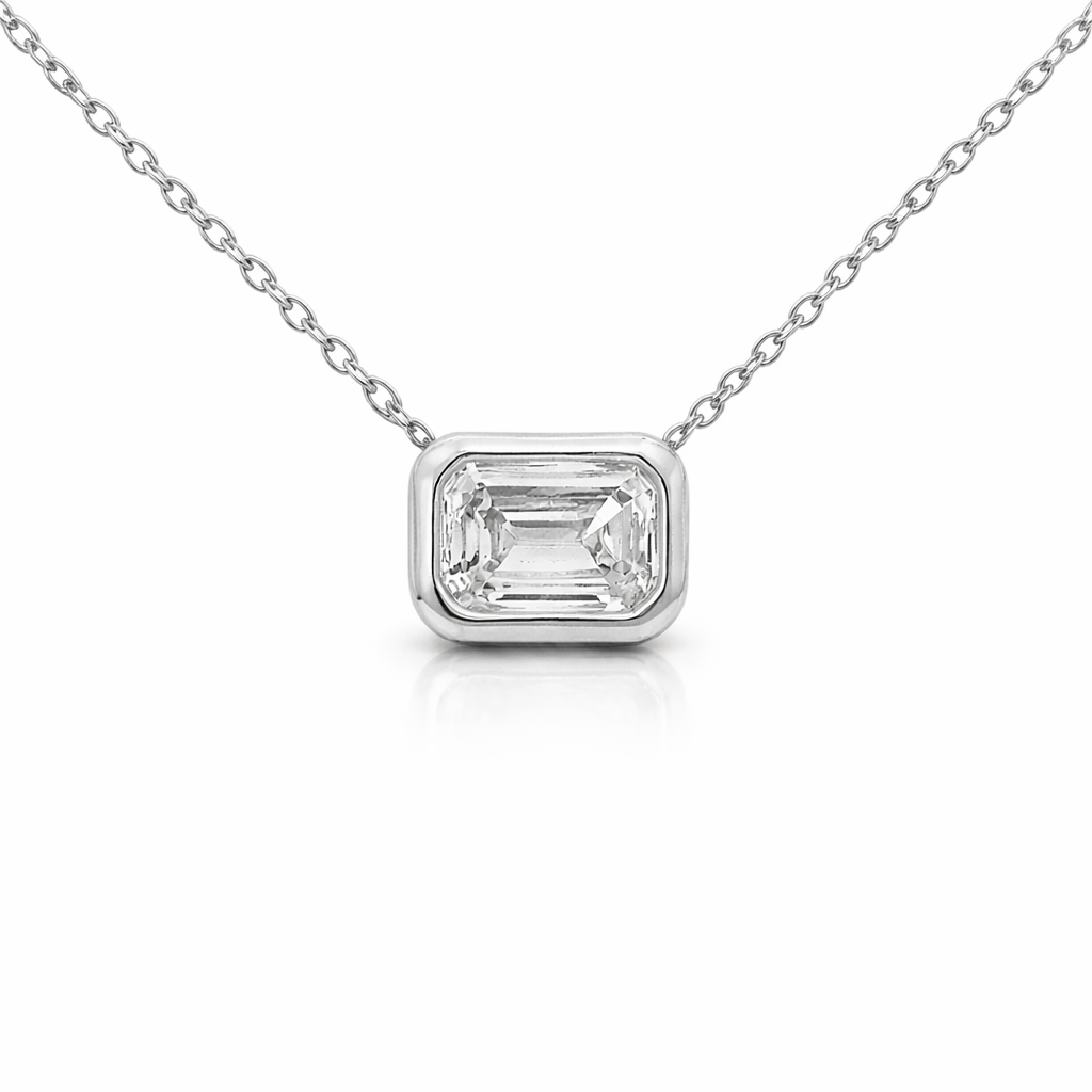 0.43CT Diamond Pendant 18k White Gold
