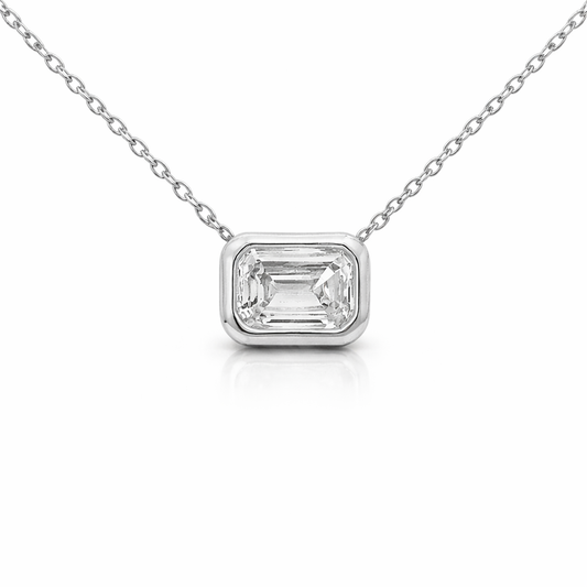 0.43CT Diamond Pendant 18k White Gold