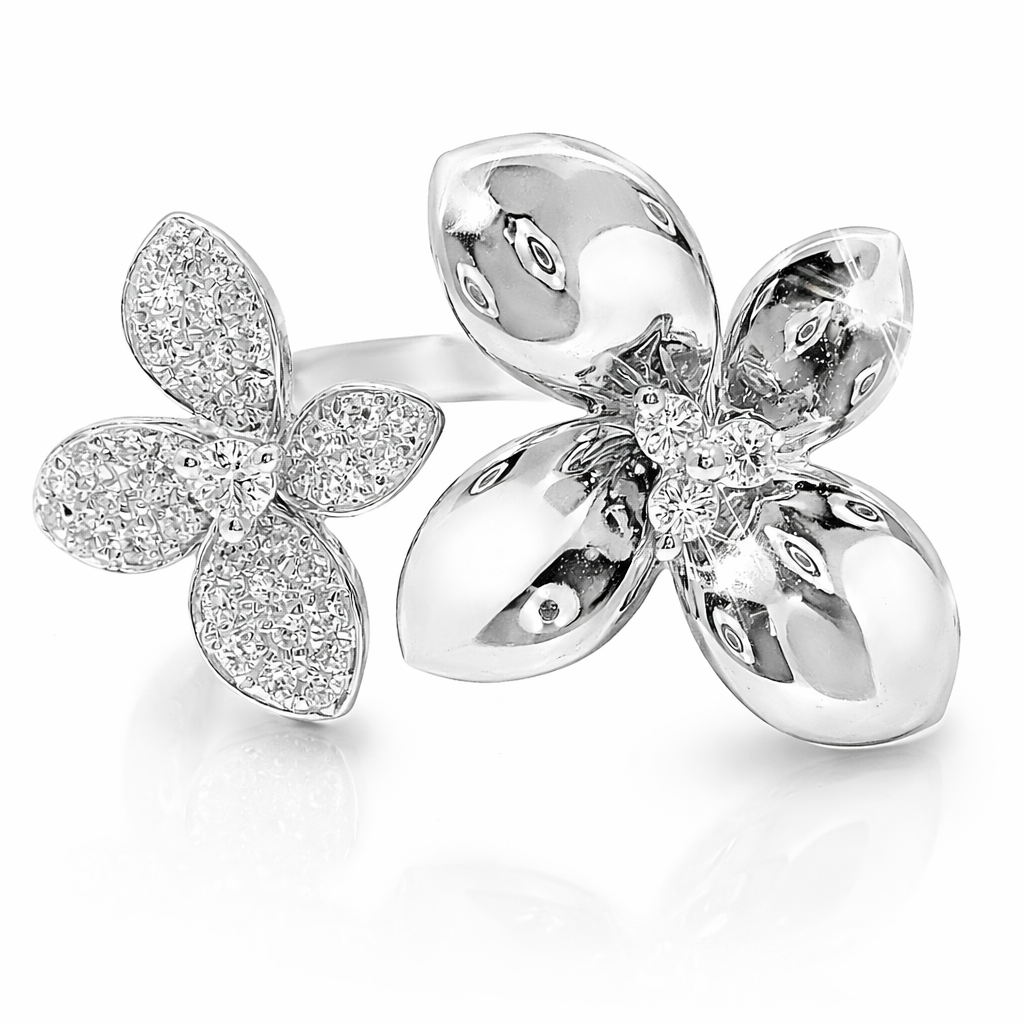 0.22CT Diamond Ring 14k White Gold