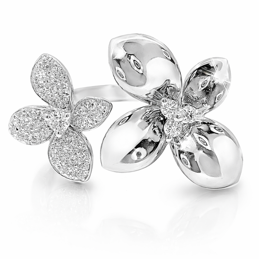 0.22CT Diamond Ring 14k White Gold