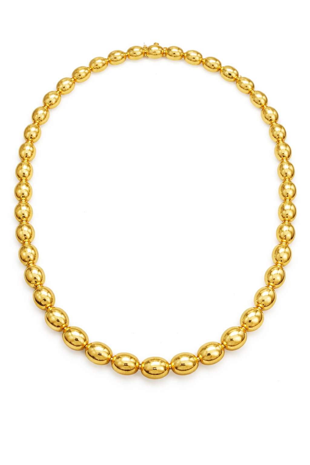Plain Gold Necklace 14K Yellow Gold