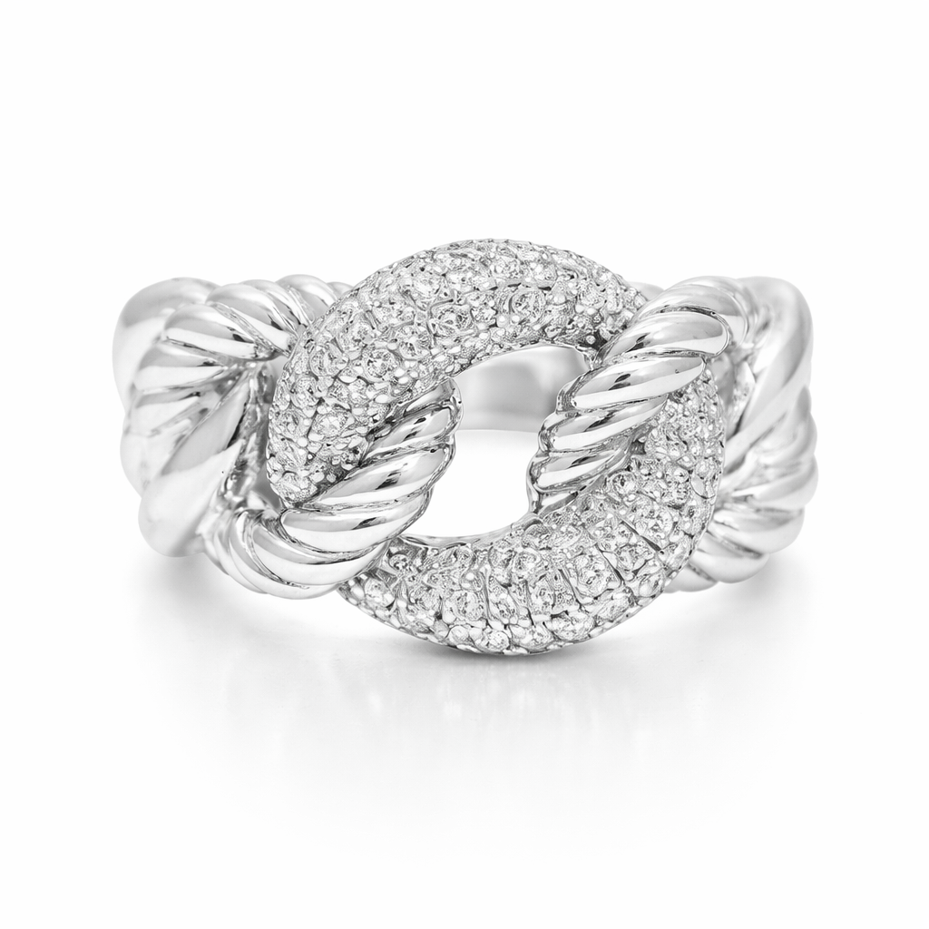 0.62CT Diamond Ring 14K White Gold