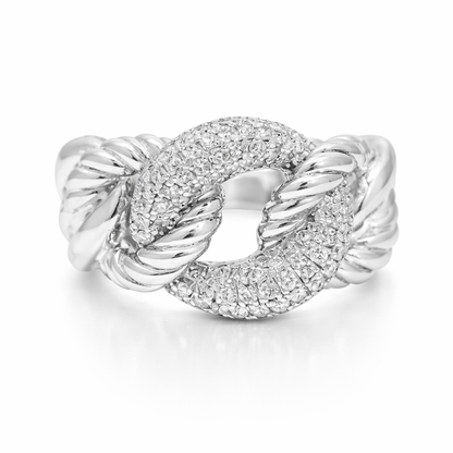 0.62CT Diamond Ring 14K White Gold