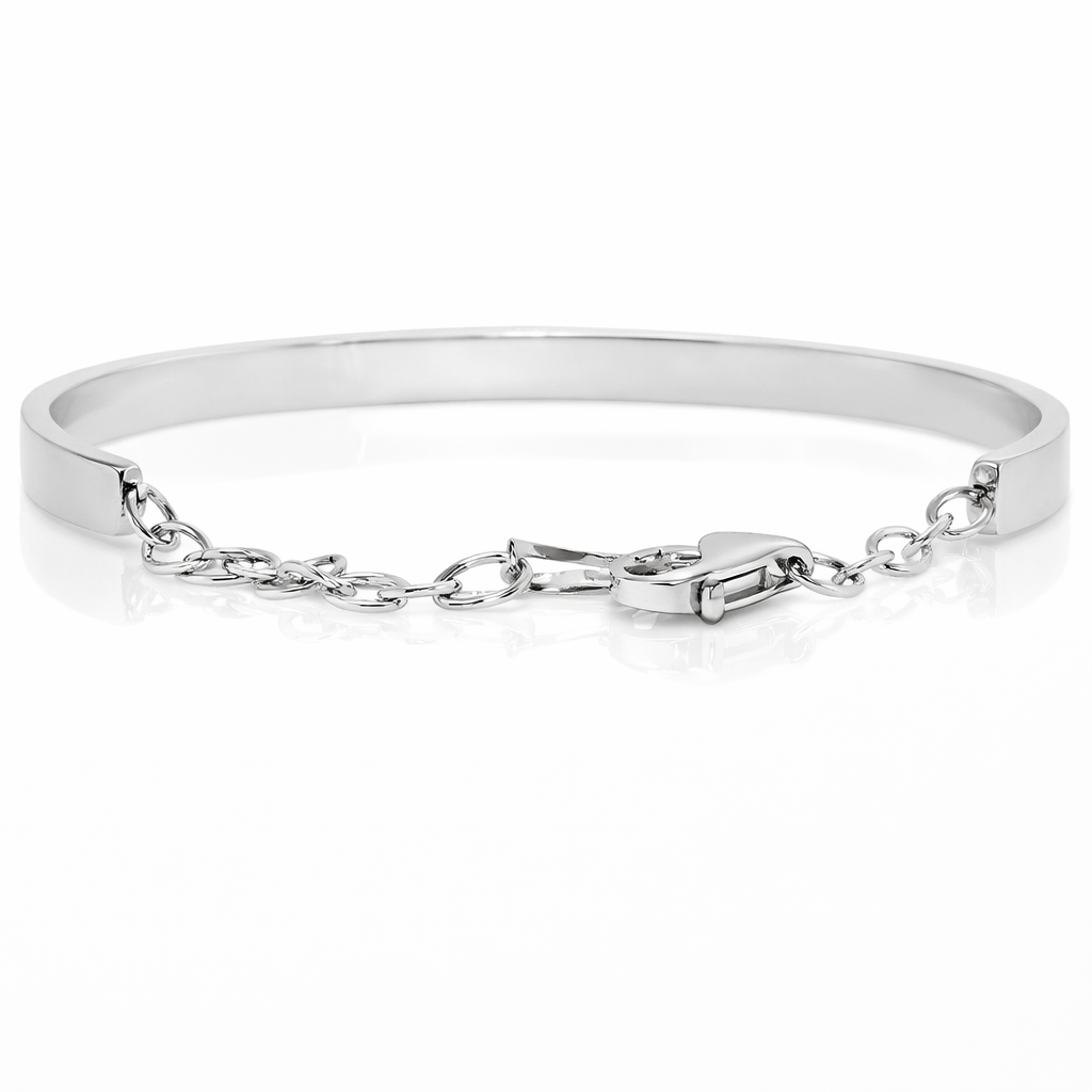 1.35CT Diamond Bangle 14k White Gold