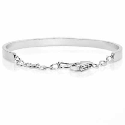 1.35CT Diamond Bangle 14k White Gold
