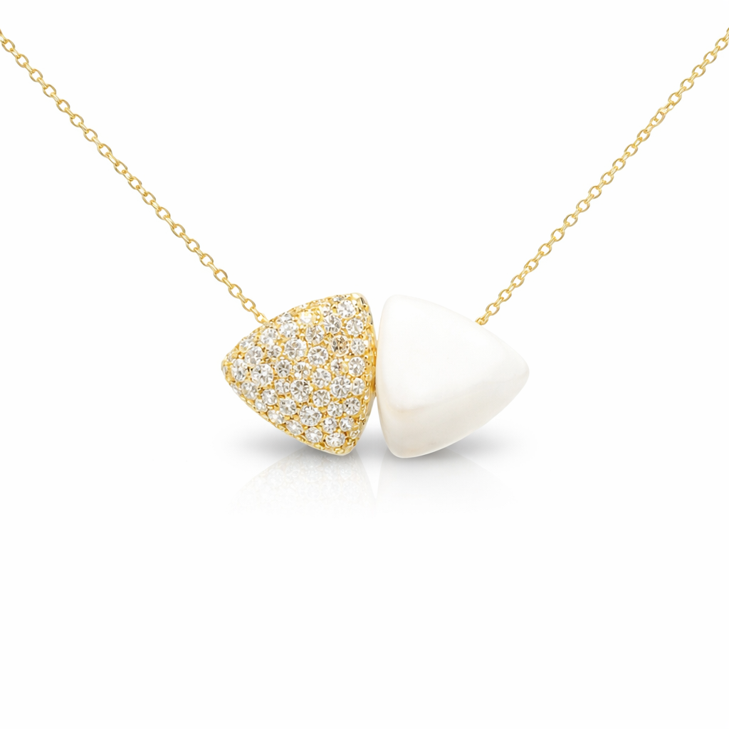 0.99CT Diamond Pendant 14k Yellow Gold