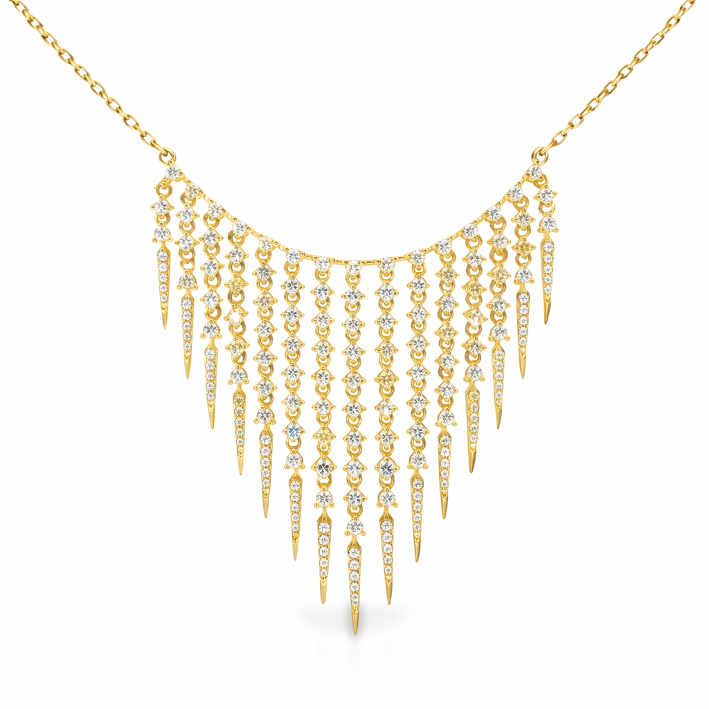 3.00CT Diamond Pendant 14k Gold