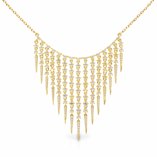 3.00CT Diamond Pendant 14k Gold