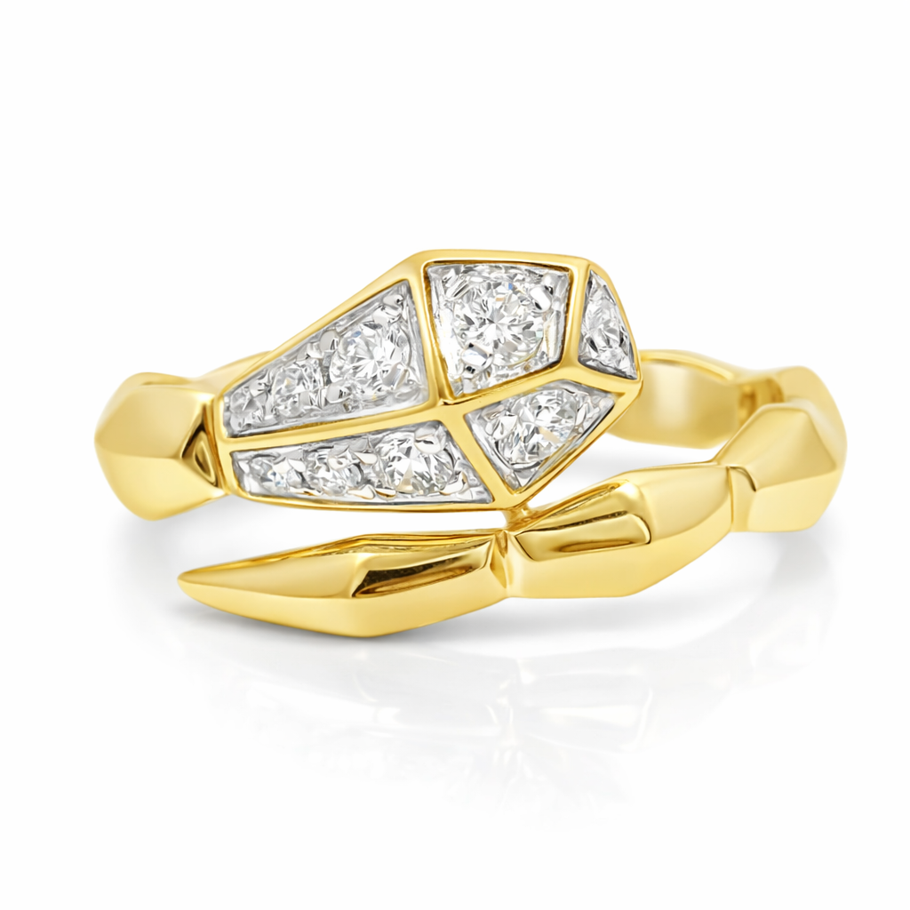 0.24CT Diamond Ring 14k Yellow Gold