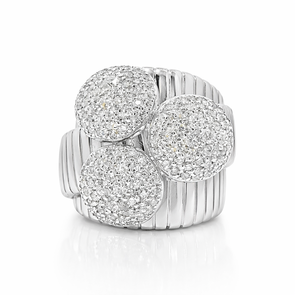 1.29CT Diamond Ring 18k White Gold