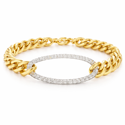 0.35CT Diamond Bracelet 14k Yellow Gold