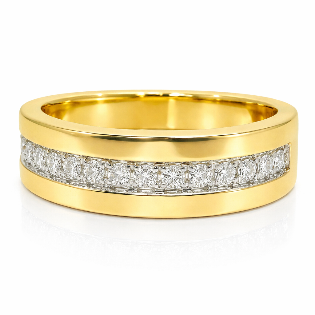 0.21Ct  Diamond Ring 14k Yellow Gold