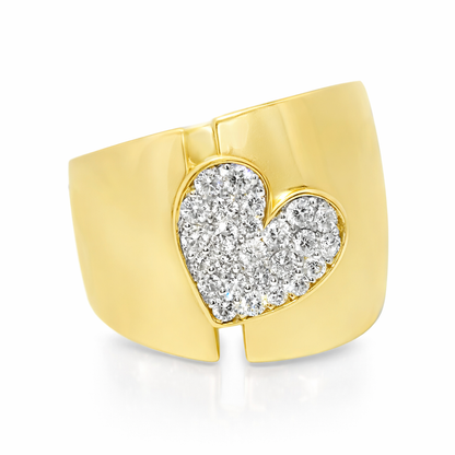 0.44CT Diamond Ring 18k Yellow Gold