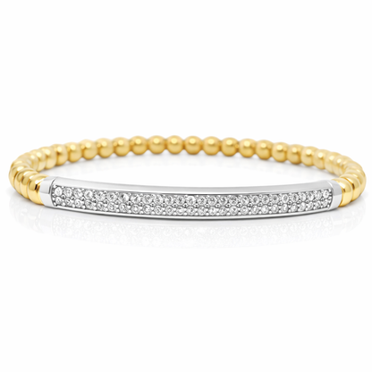 0.50CT Diamond Bangle 14k Yellow Gold