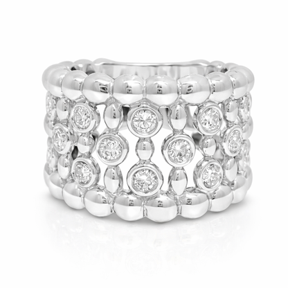 0.50CT Diamond Ring 18K White Gold