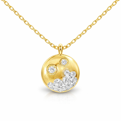 0.23CT Diamond Pendant 14k Yellow Gold