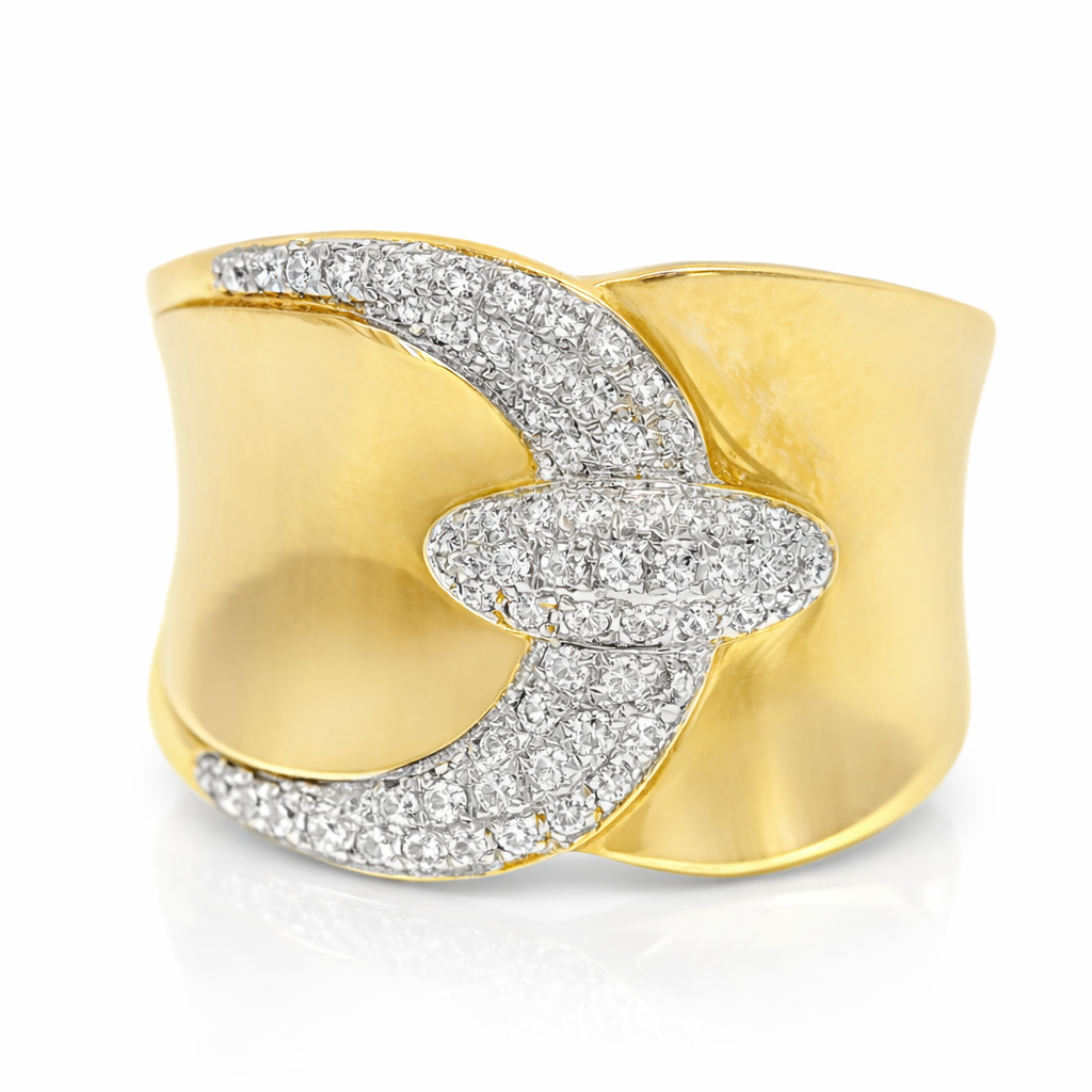 0.21CT Diamond Ring 14K Yellow Gold