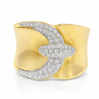 0.21CT Diamond Ring 14K Yellow Gold