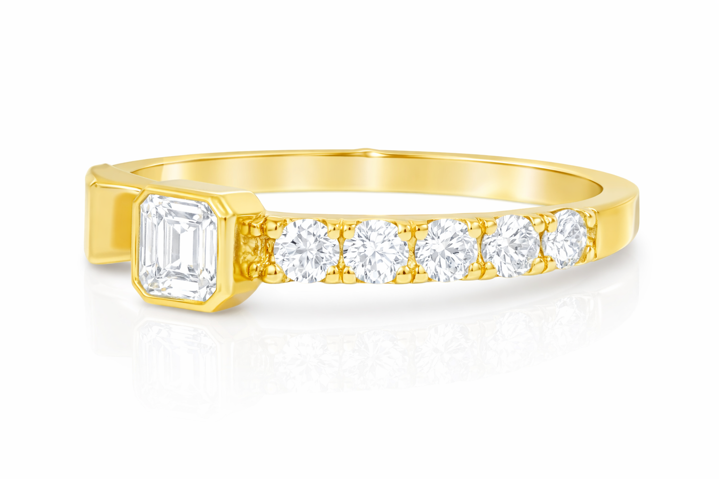 0.92CT Diamond Ring 18K White Gold