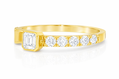 0.92CT Diamond Ring 18K White Gold