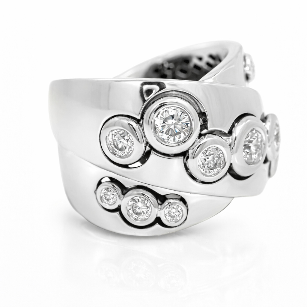 1.10CT Diamond Ring 18K White Gold