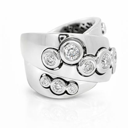 1.10CT Diamond Ring 18K White Gold