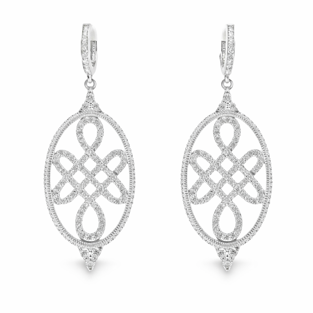 2.00Ct Diamond Earring 14k White Gold