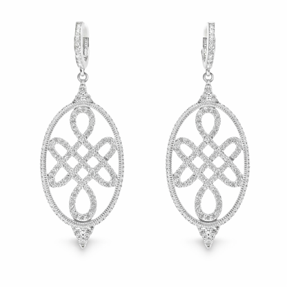 2.00Ct Diamond Earring 14k White Gold