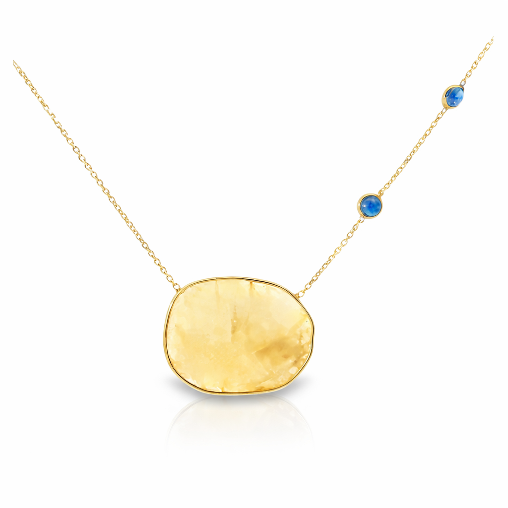 Yellow Sapphire 14k Yellow Gold Pendant