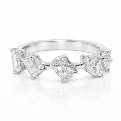 1.56CT Diamond Ring 18K White Gold