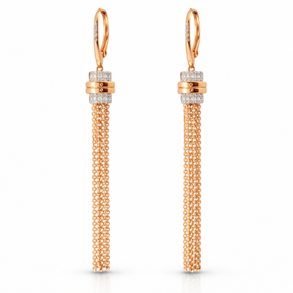 0.19CT Diamond 14K Gold Earring