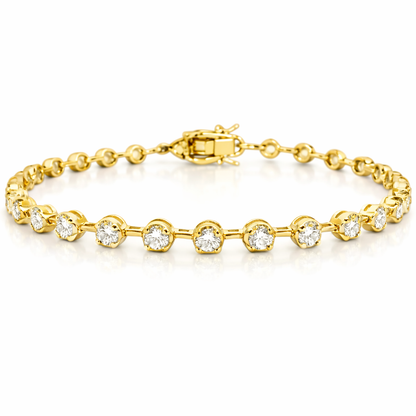 1.53CT Diamond Bracelet 14k Yellow Gold