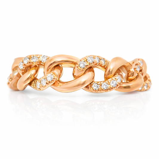 0.24 CT Diamond Ring 14k Rose Gold