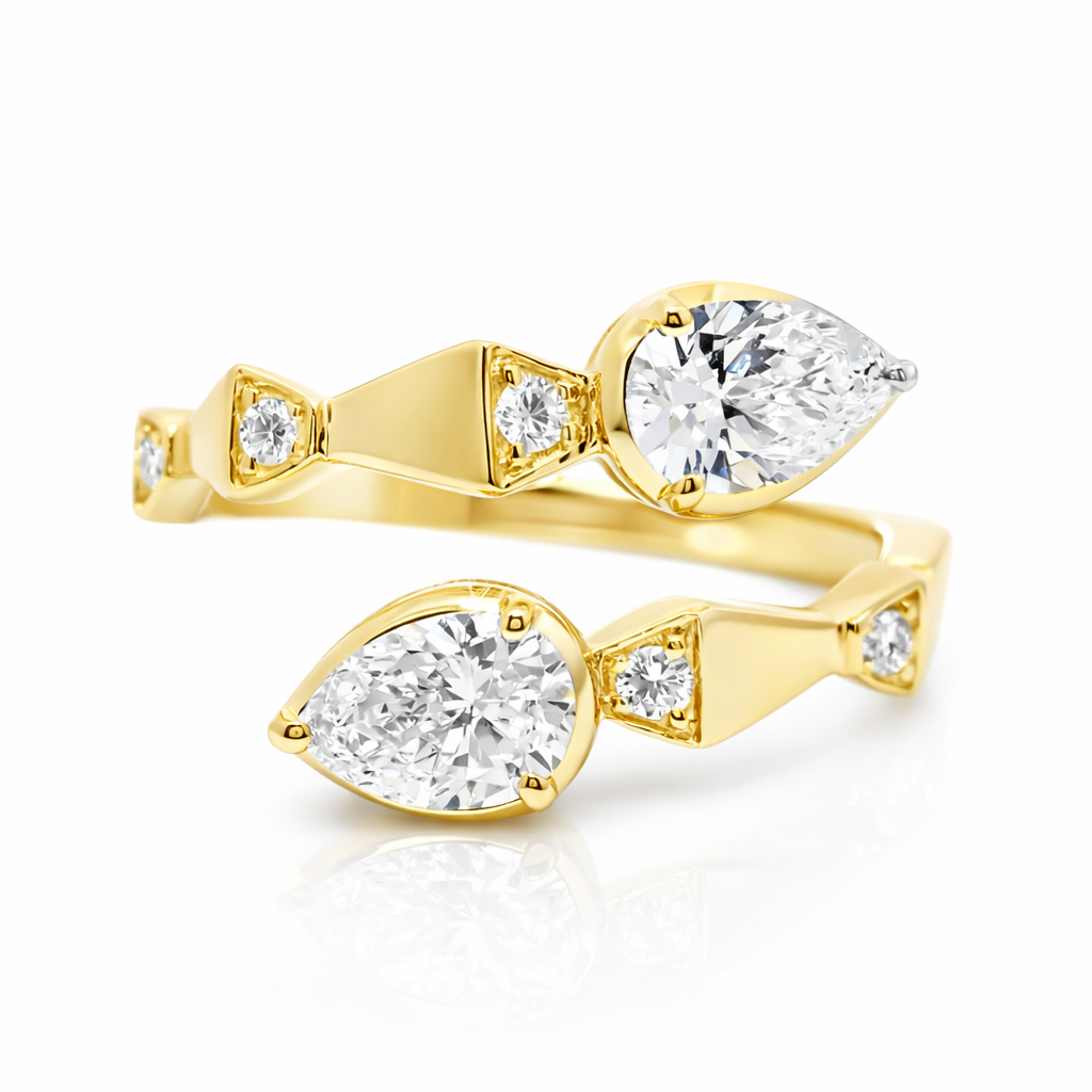 1.08CT Lab Diamond Ring 14k Yellow Gold